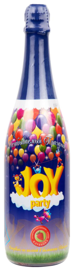 фото Напиток joy party со вкусом клубники газированный 0.75 л