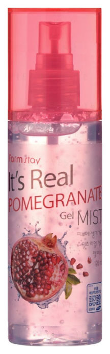 Гель для лица FarmStay It's Real Gel Mist Pomegranate 120 мл спрей mist для лица и тела novosvit 3d гиалуроновая кислота и ниацинамид 190мл