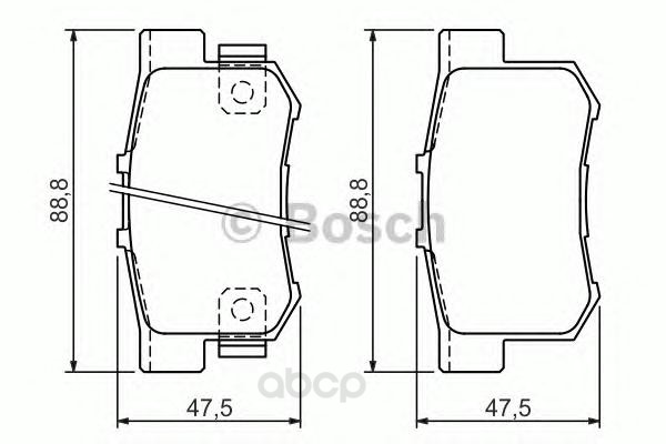 

Тормозные колодки Bosch задние 986494358