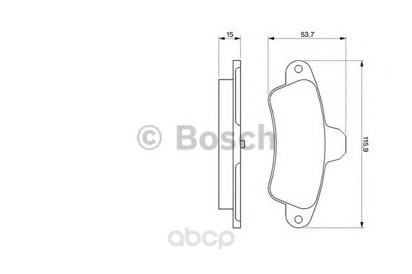 

Тормозные колодки дисковые BOSCH 0986424277