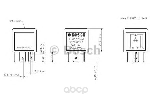 

Датчик автомобильный BOSCH 0332015006