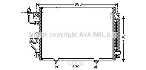 фото Радиатор охлаждения двигателя ava mt5191d