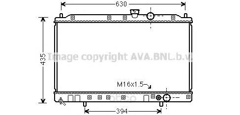 фото Радиатор охлаждения двигателя ava mt2064