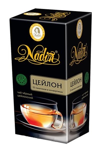 

Чай черный Nadin цейлон 25 пакетиков