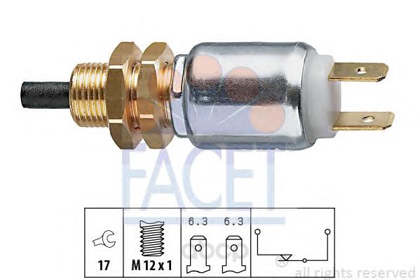 фото Датчик стоп-сигнала bmw 3 e21, 3 e30, 3 touring e30 facet 71014