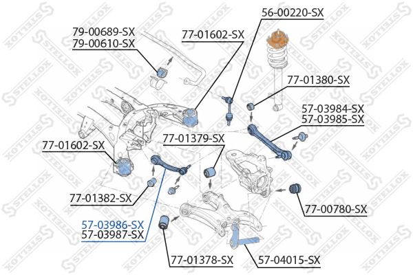 фото Рычаг подвески stellox 57-03986-sx