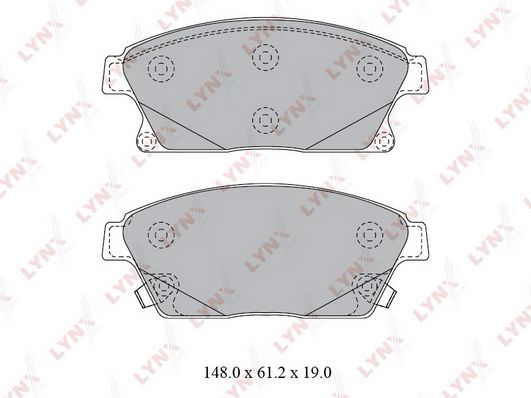 

Тормозные колодки LYNXauto дисковые BD1813