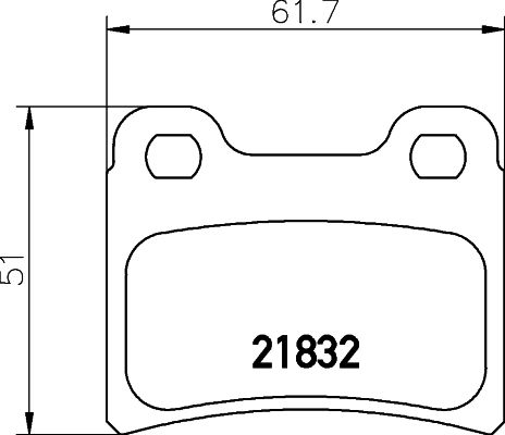 Тормозные колодки MINTEX дисковые MDB1554