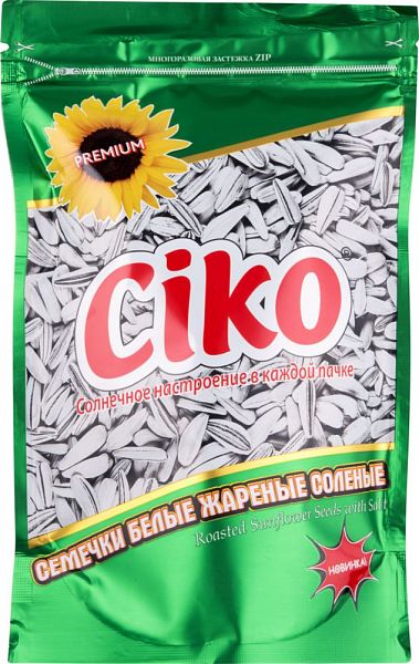 

Семечки подсолнечные Ciko белые жареные соленые 220 г