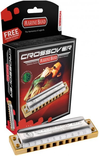 фото Губная гармоника диатоническая hohner marine band crossover f#