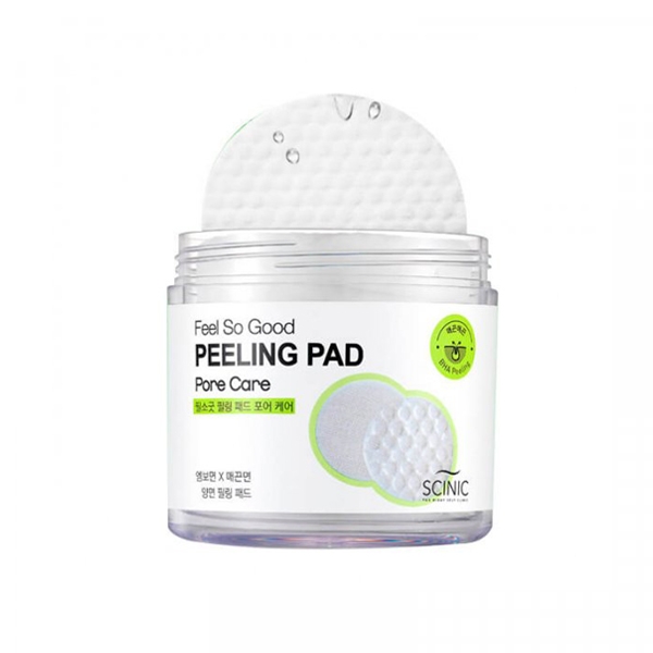 фото Очищающие салфетки scinic feel so good peeling pad (pore care)
