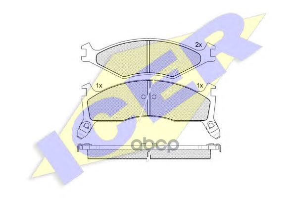 фото Комплект тормозных колодок icer 141270