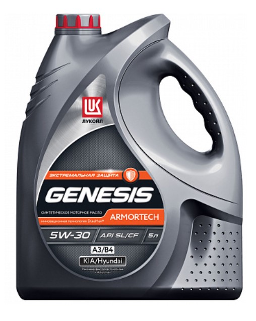 фото Моторное масло lukoil genesis armortech а3/в4 5w-30 5л