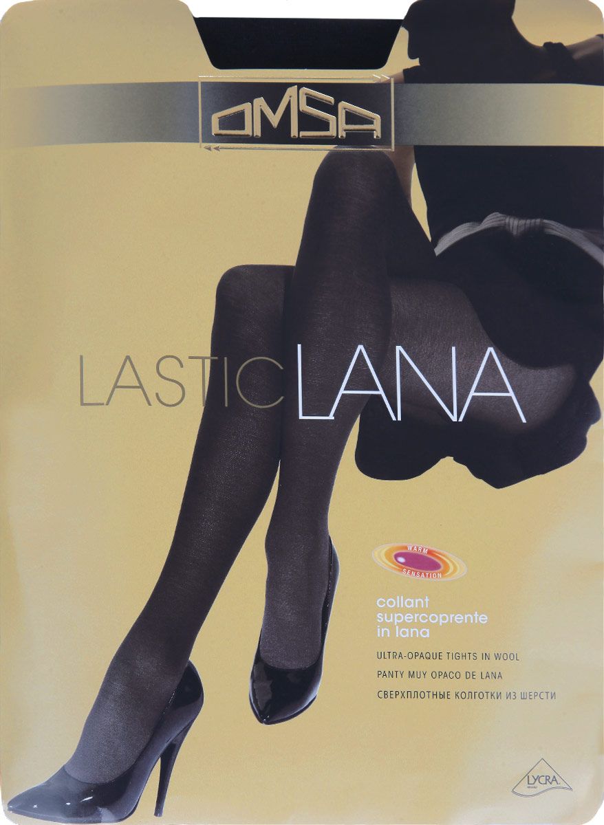 

Колготки женские Omsa LASTICLANA черные 4 (L), Черный, LASTICLANA