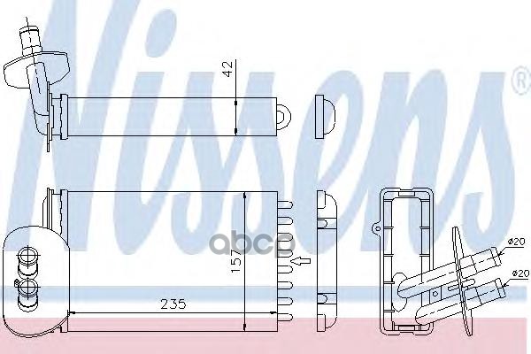 

Радиатор отопителя Nissens 77528