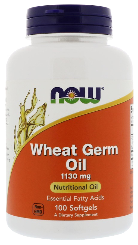 фото Другие масла и жиры now wheat germ oil 100 капс.