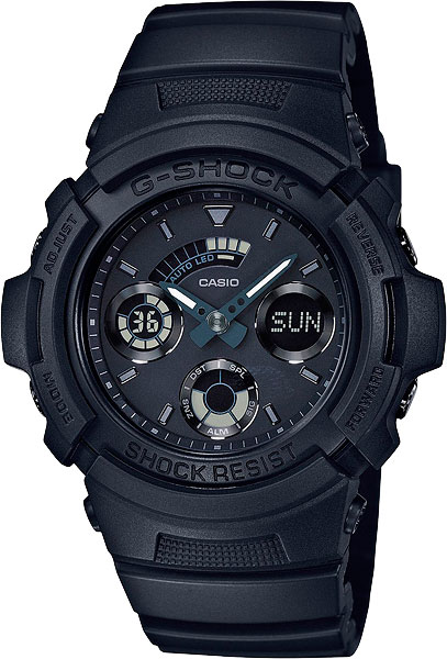 фото Японские наручные часы casio g-shock aw-591bb-1a с хронографом