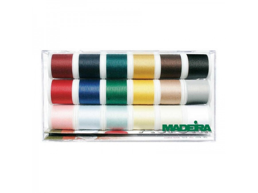 Набор ниток MADEIRA Aerofil 18 x 200 м 8041 100024857493 разноцветный