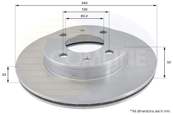 фото Тормозной диск comline adc1032v