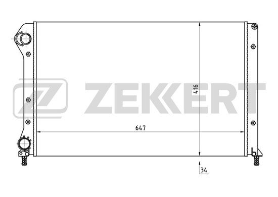 

Радиатор охлаждения двигателя ZEKKERT MK-1159