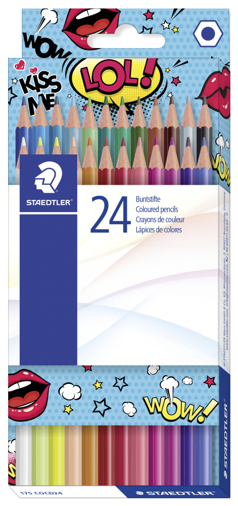 

Карандаши цветные художественные Staedtler Сomic 175COCD24 24 шт в ассортименте