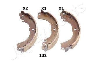 

Комплект тормозных колодок JAPANPARTS GF-102AF