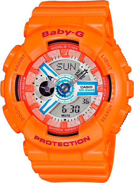 фото Наручные часы кварцевые женские casio baby-g ba-110sn-4a