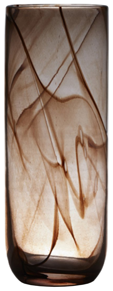 фото Подсвечник hakbijl glass swirl 37х14,5 см коричневый