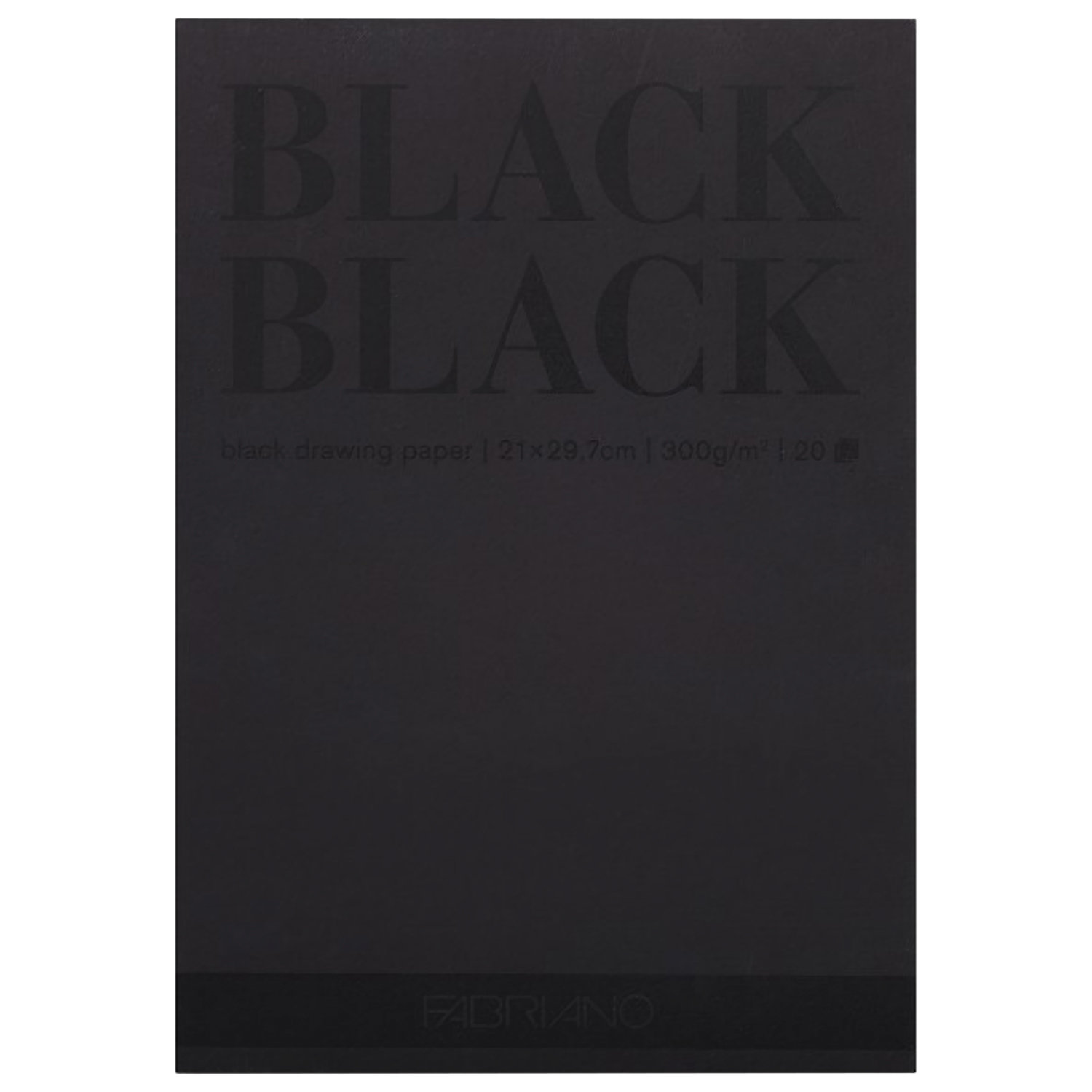 Альбом для зарисовок FABRIANO BlackBlack черная бумага, 20л. 210x297мм