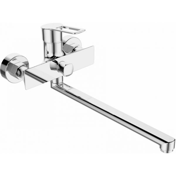 

Смеситель для ванны с длинным изливом и душем Agger Brave A2321100 цвет хром, Серебристый, Brave