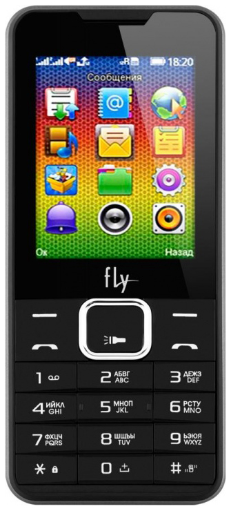 фото Мобильный телефон fly ff243 black