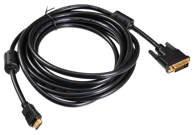 фото Кабель buro hdmi-dvi, m-m 5м black