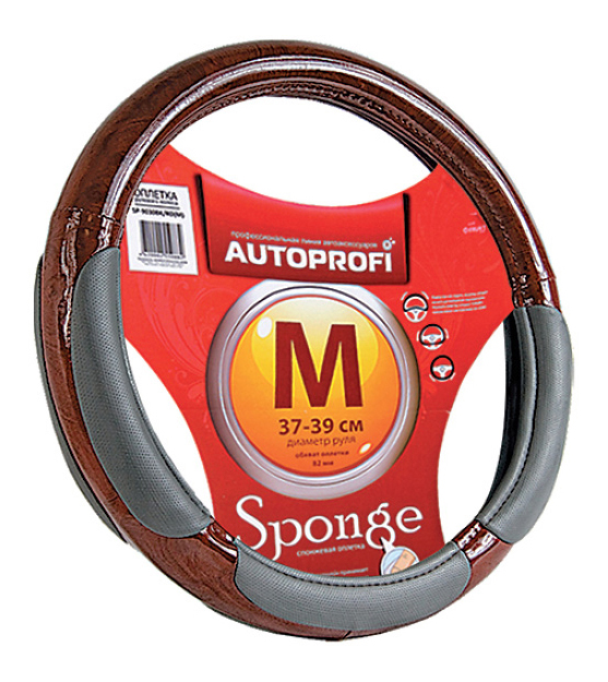 

Оплетка на руль Autoprofi SP-5022 L.GY (M), Серый;коричневый, оплетка на руль SP-5022 L,GY (M)