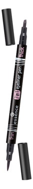 фото Подводка для глаз essence 2 in 1 eyeliner pen