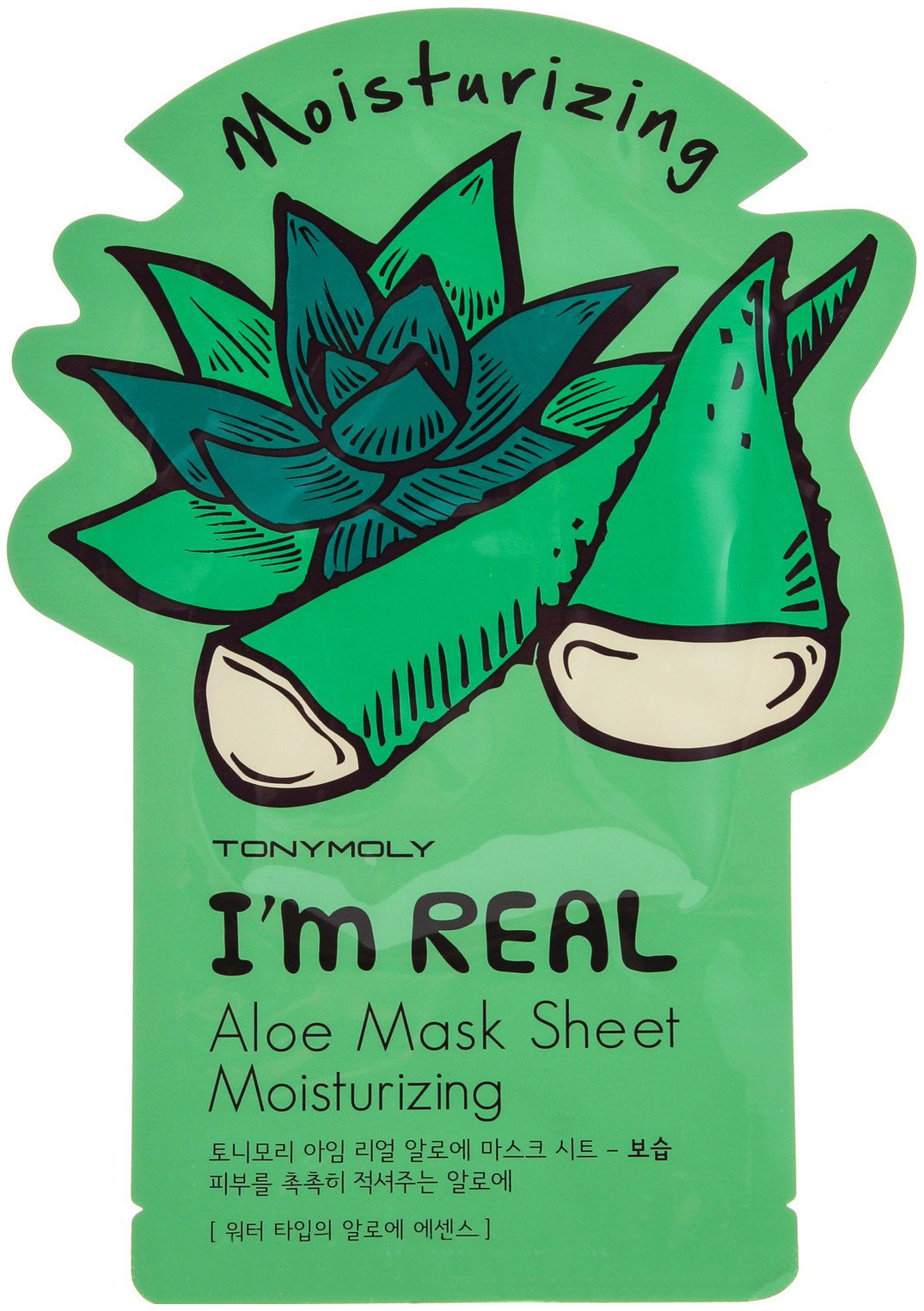 фото Маска для лица tony moly i'm real aloe mask sheet 21 мл