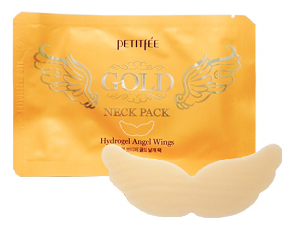 Патч для шеи PETITFEE Gold Neck Pack Hydrogel Angel Wings 10 г