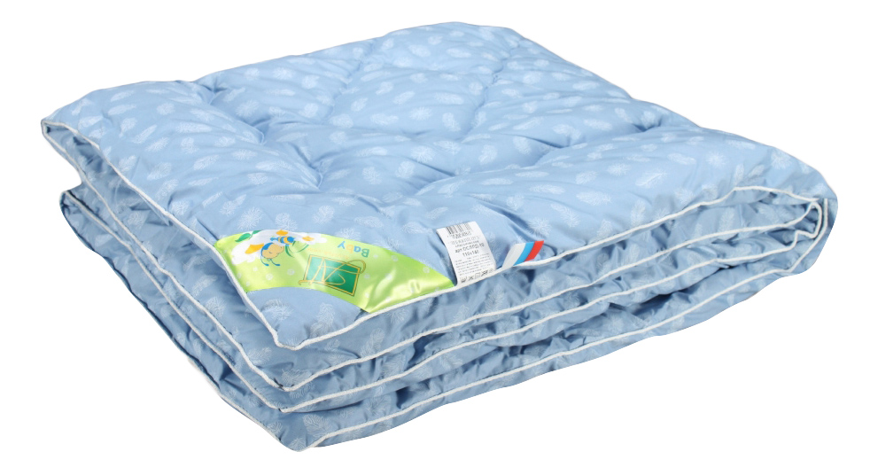 фото Одеяло детское альвитек 110х140 см голубое