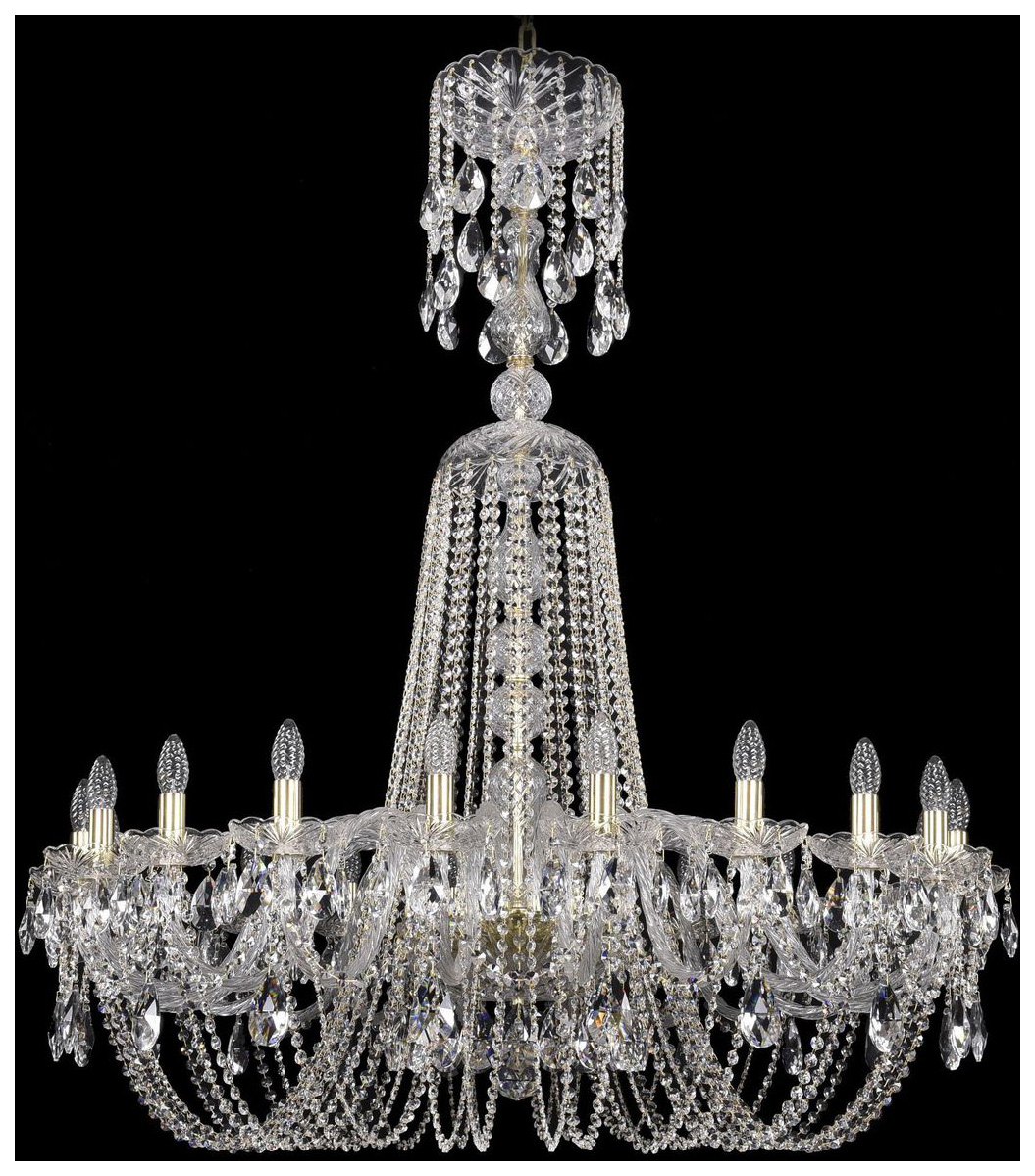 фото Люстра подвесная bohemia ivele crystal 1402/20/400/xl-140/g