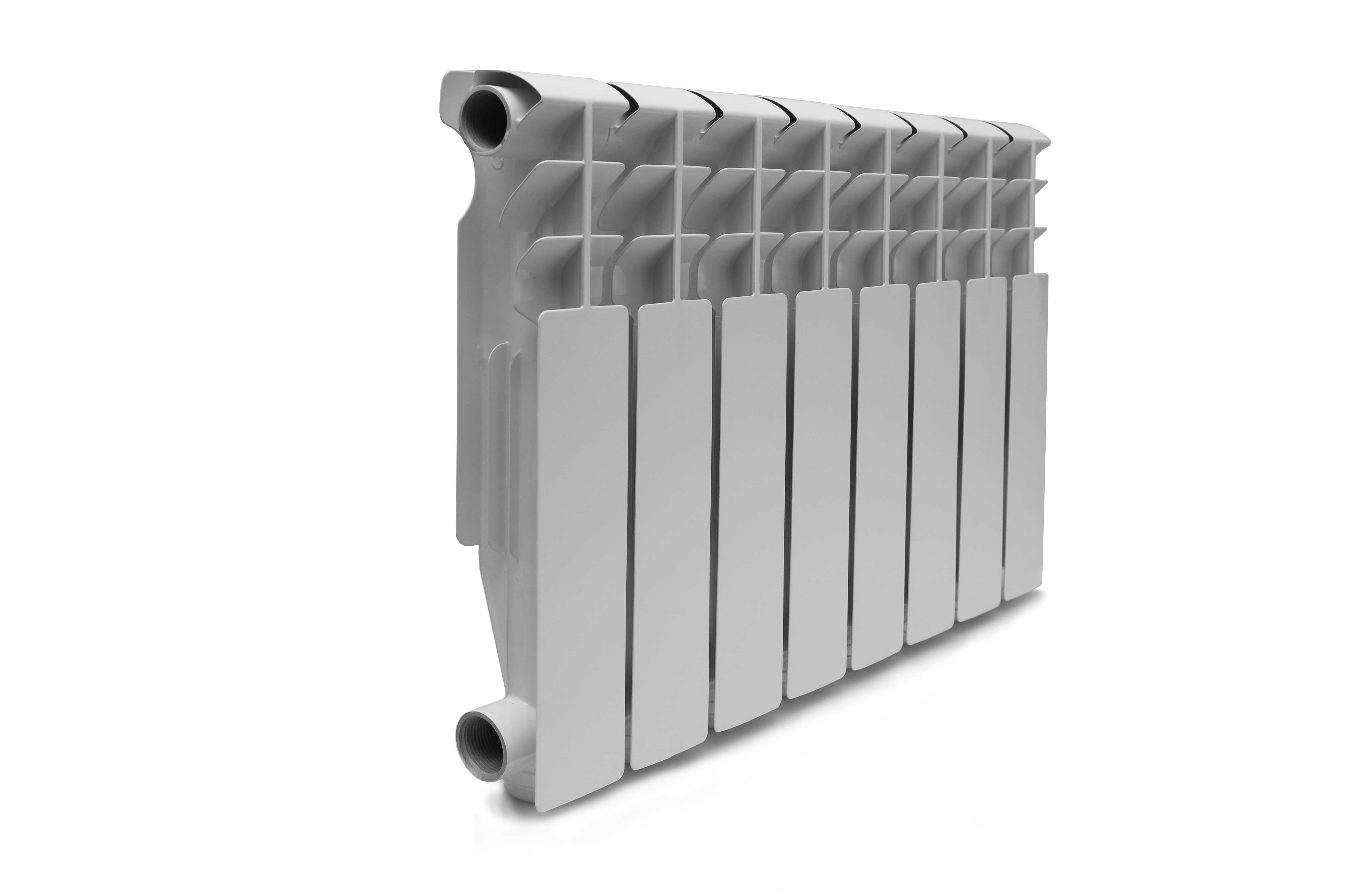 Алюминиевый радиатор KONNER LUX 8 секций белый (6024568)