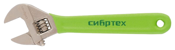 Ключ разводной СИБРТЕХ 150 мм никелированный 15524 шпагат полипропиленовый зеленый 1 7 мм l 400 м сибртех 93984