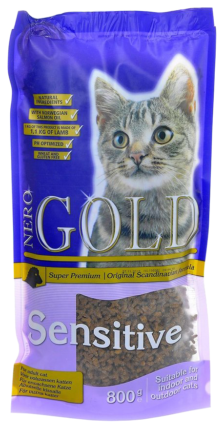 фото Сухой корм для кошек nero gold super premium, ягненок, 0,8кг