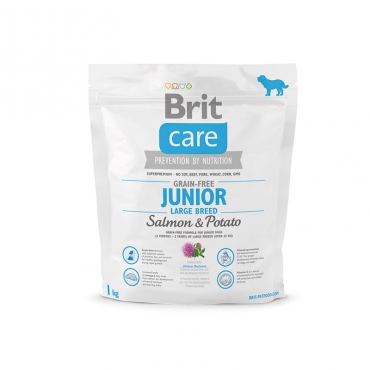 

Сухой корм для щенков Brit Care Junior Large Breed, для крупных пород,лосось,картофель,1кг, Care Junior Large Breed
