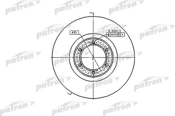 фото Тормозной диск patron pbd1002