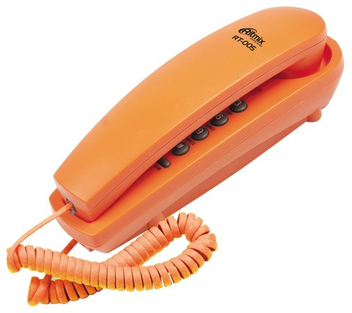 

Проводной телефон Ritmix RT-005 оранжевый, RT-005
