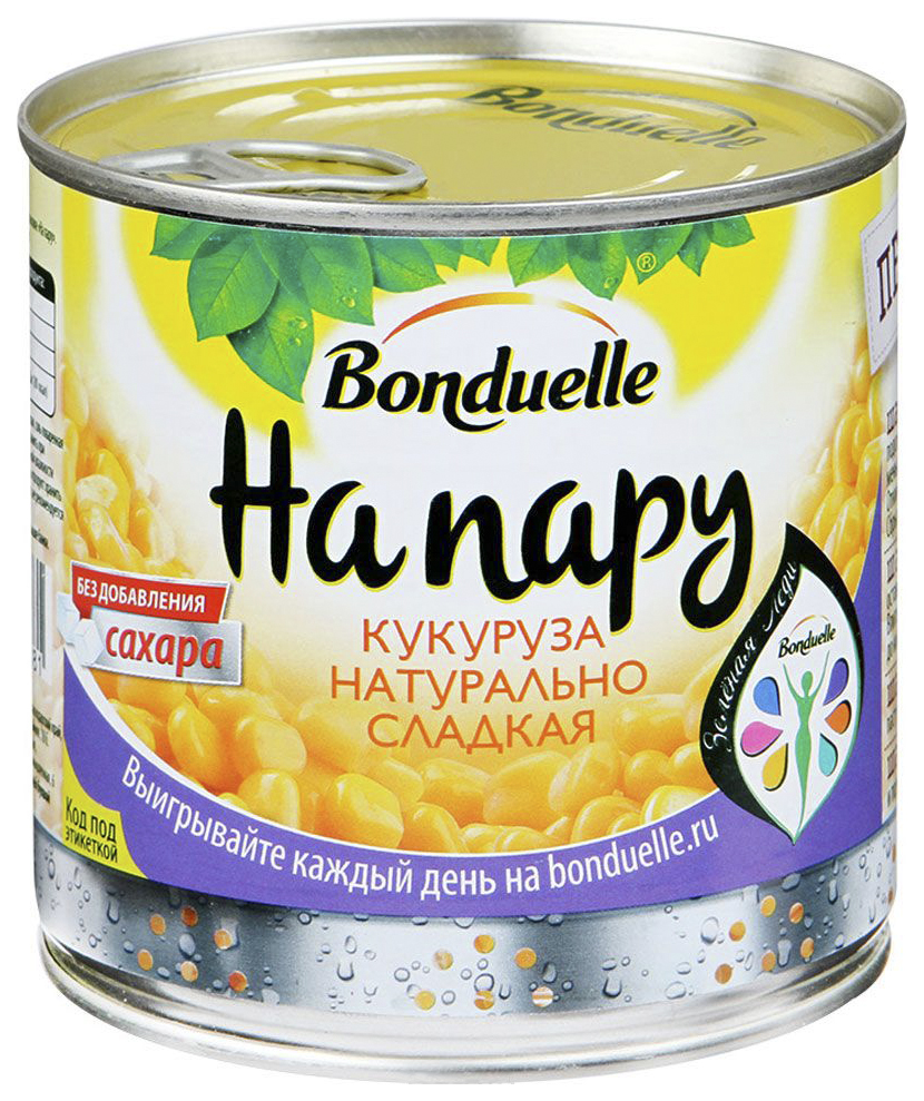 

Кукуруза Bonduelle на пару натурально сладкая 340 г
