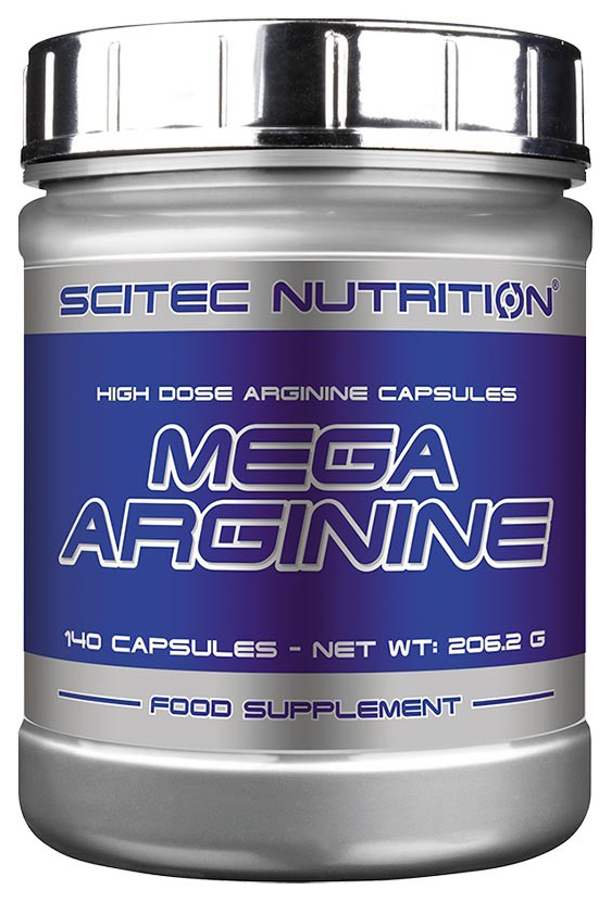 фото Mega arginine scitec nutrition, 140 капсул