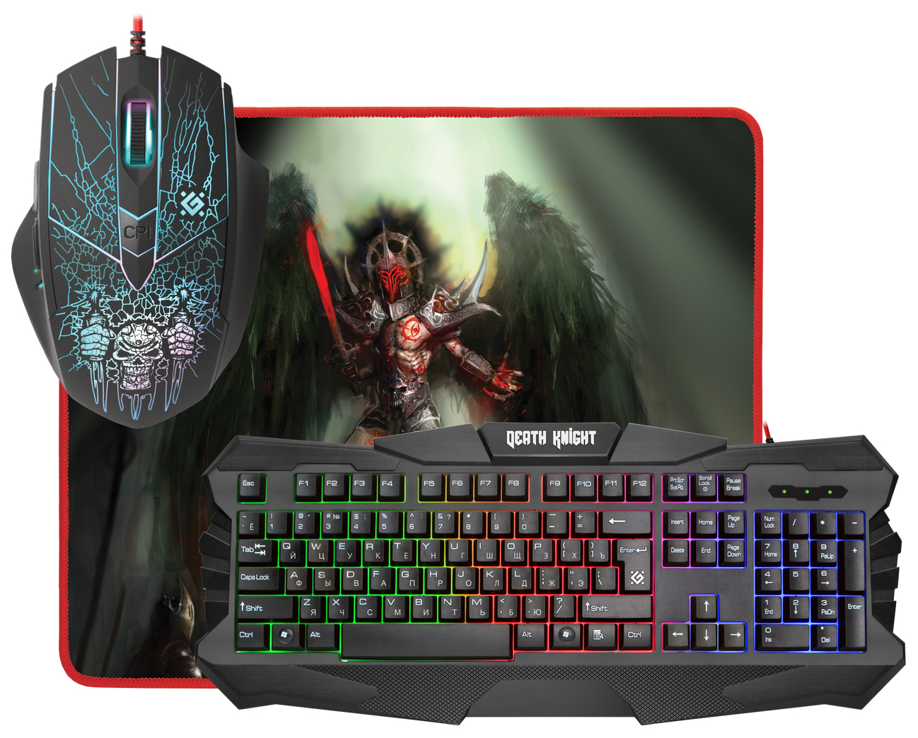 

Комплект клавиатура и мышь Defender Death Knight MKP-007 RU, Death Knight MKP-007 RU