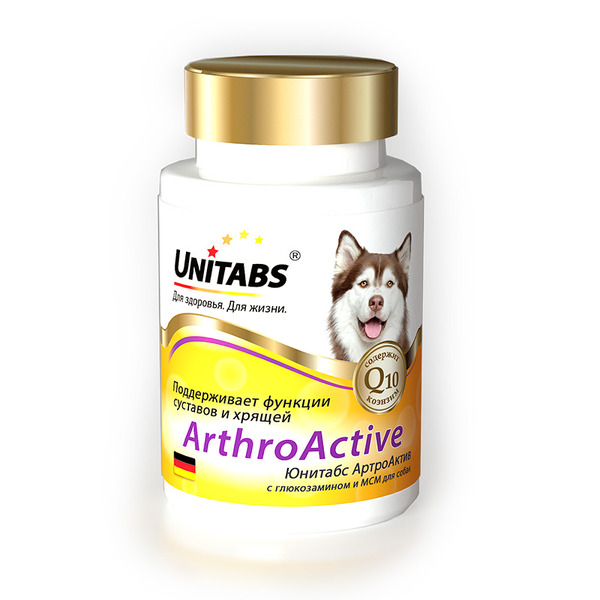 Витаминно-минеральный комплекс для собак Unitabs ArthroАctive, 100 табл