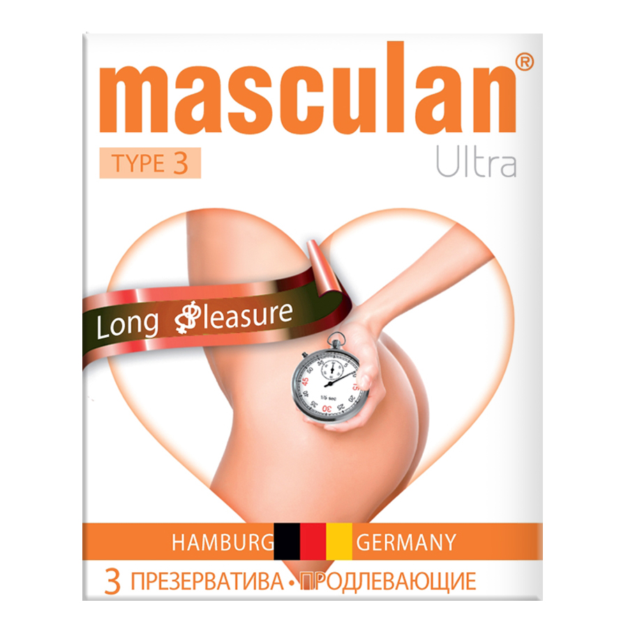 Купить Masculan 3 Ultra продлевающие эффект, Презервативы Masculan 3 Ultra проднвающие эффект 3 шт.