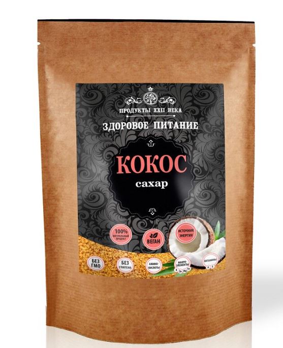 

Кокосовый сахар Продукты XXII века органика 400 г